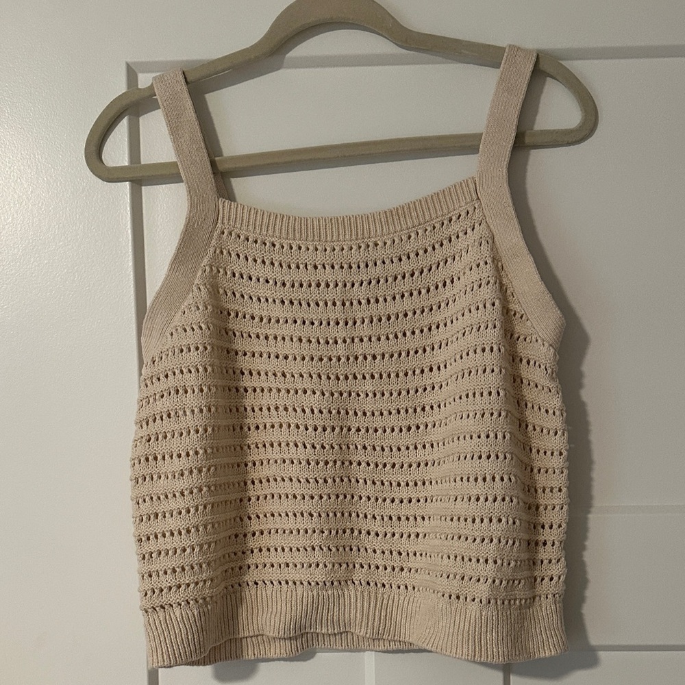 Universal Thread Cream Knit Tank Top